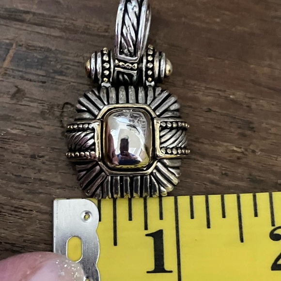 Brighton Elegant Silver and Gold Tone Pendant - Picture 7 of 7